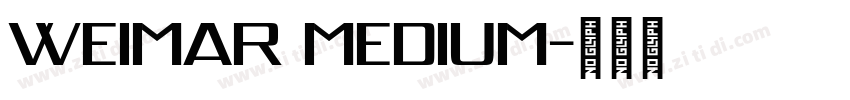 Weimar Medium字体转换